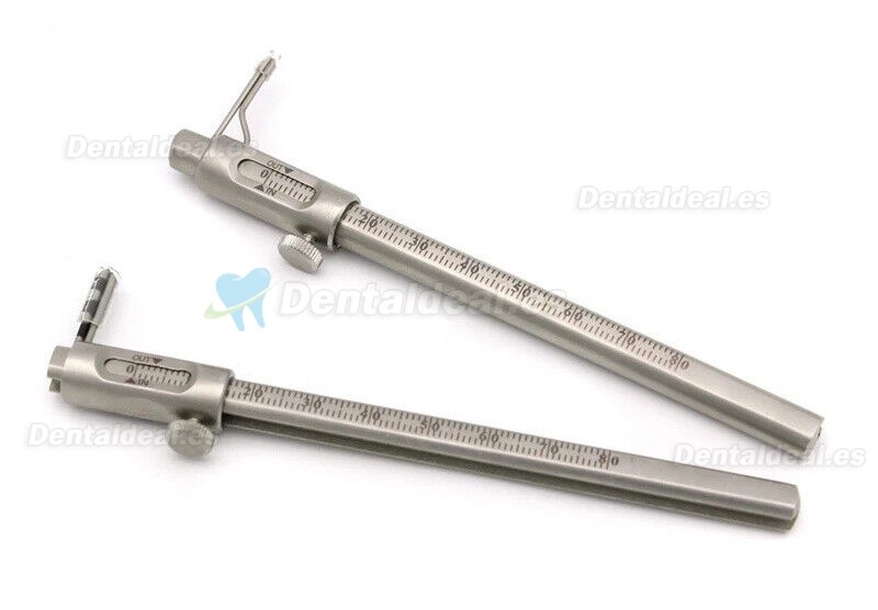 Calibre Dental Ortod&oacute;ntico Deslizante 0-80 mm Medidor para Implantes con Escala